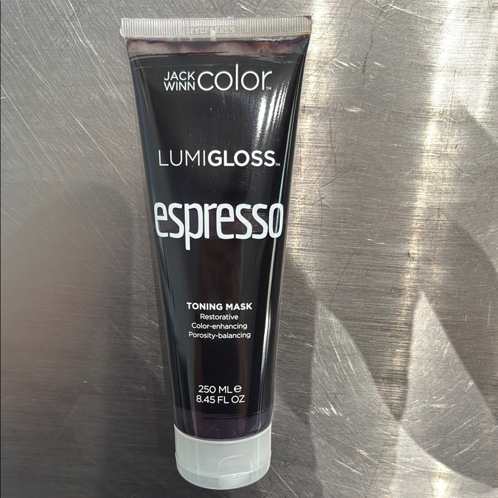 Black Hair Care Tube Sleek Finish